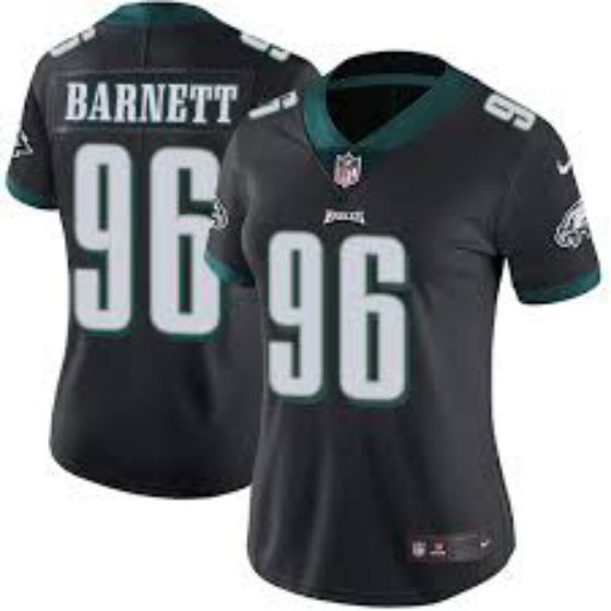 Women Philadelphia Eagles #96 Derek Barnett Black Nike NFL Jerseys->cincinnati bengals->NFL Jersey